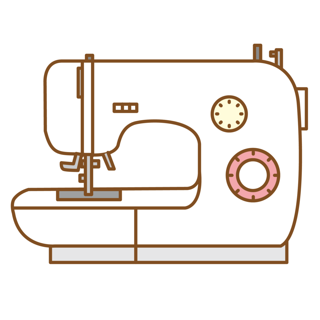 手芸　ミシン　はさみ　ピンキングはさみ　枕カバー